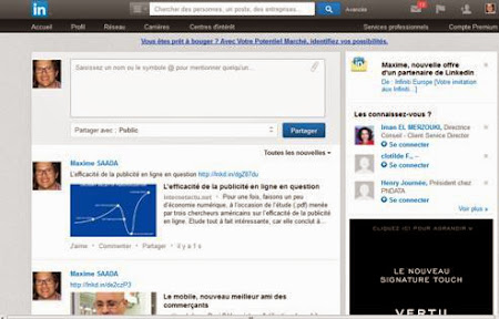 Infiniti en campagne publicitaire sur Linkedin