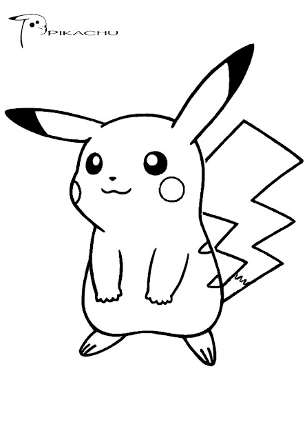 Pokemon Coloring Pages Pikachu Cute