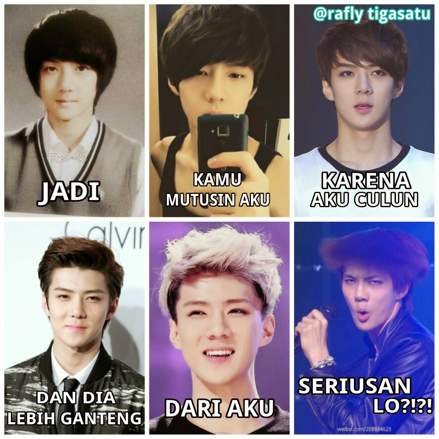 Foto Meme Kpop Exo Lucu DP BBM Jomblo