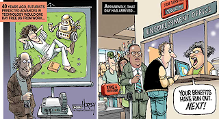 image: cartoon by David Horsey about the economy