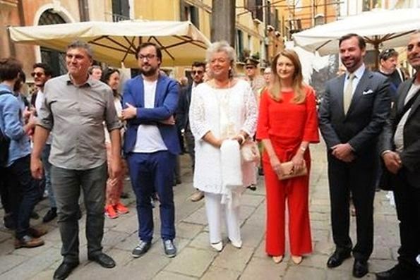 Princess Stephanie And Prince Guillaume At The Biennale Art Festival In Venice