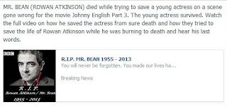 Rowan Atkinson Mr. Bean Died 2013 Hoax