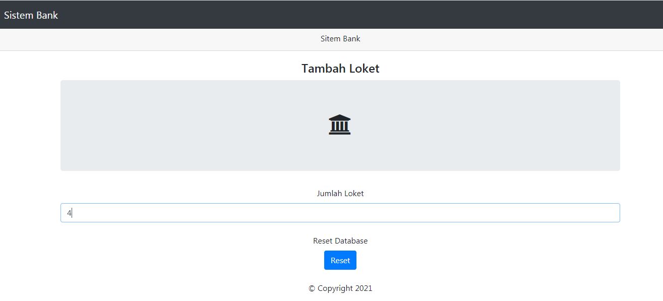 Source Code Panggilan Antrian Bank Berbasis Web - Nizare Life'95
