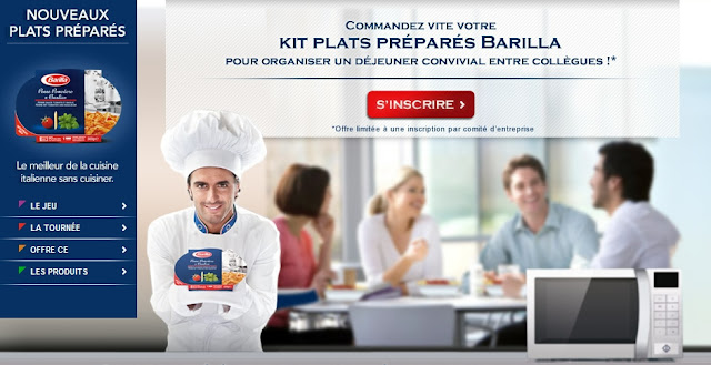 Kit entreprise 18 plats préparés Barilla 100% GRATUIT