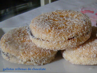 galletas rellenas de chcoclate