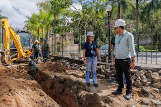 Saneamento para Todos - Teresópolis -  obras de extensão de rede de água em Pimenteiras