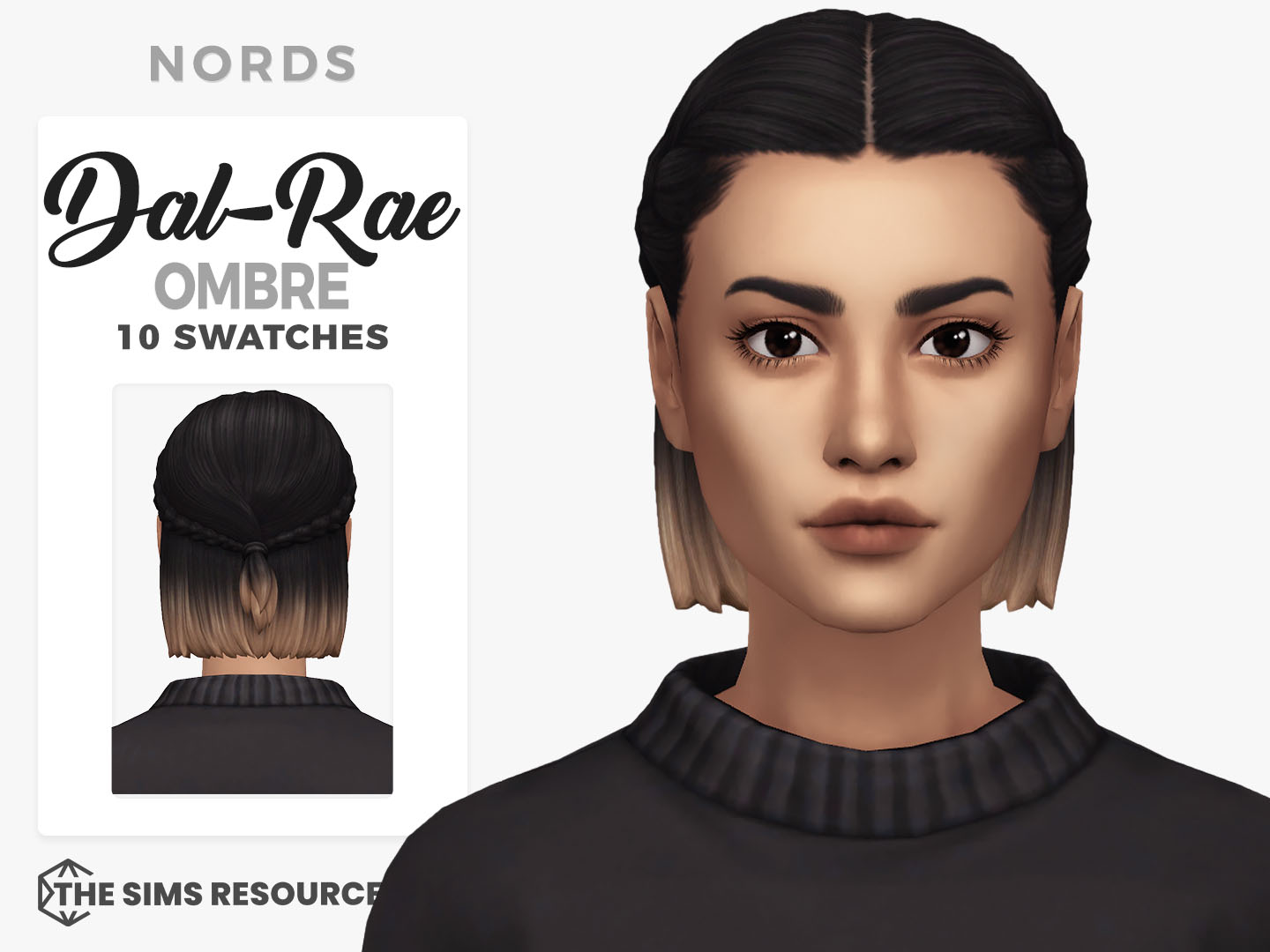 Dal-Rae Sims 4 CC Hair