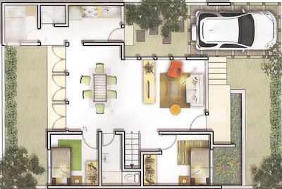 Kumpulan desain denah rumah Minimalis Terbaru | Inspirasi Rumah Idaman