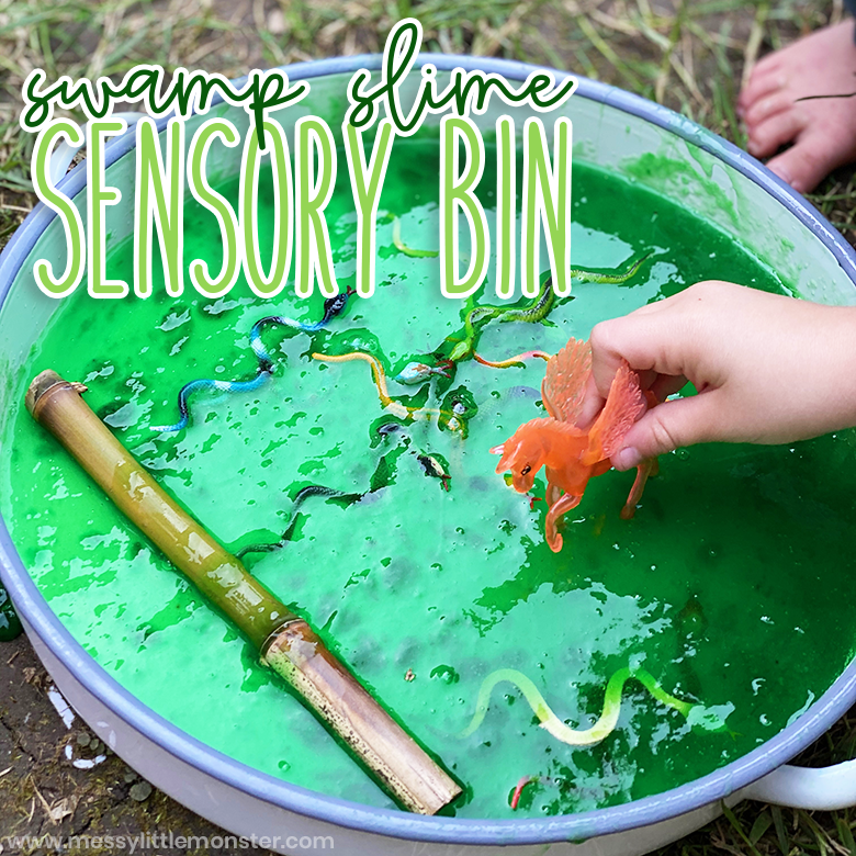 Slime sensory bin