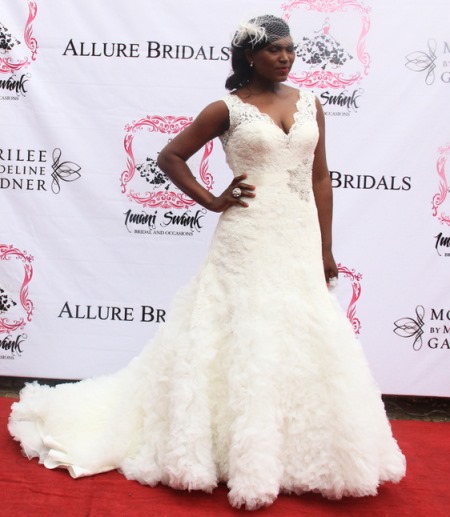 ... Nigerian Celebrities Dazzle In Allure Bridal Wedding Dresses (Pictures