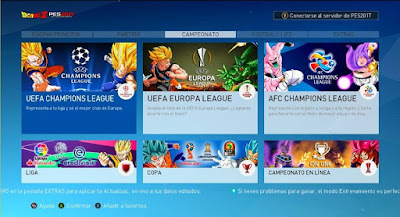 PES 2017 Dragon Ball Z Graphic Menu by JAS