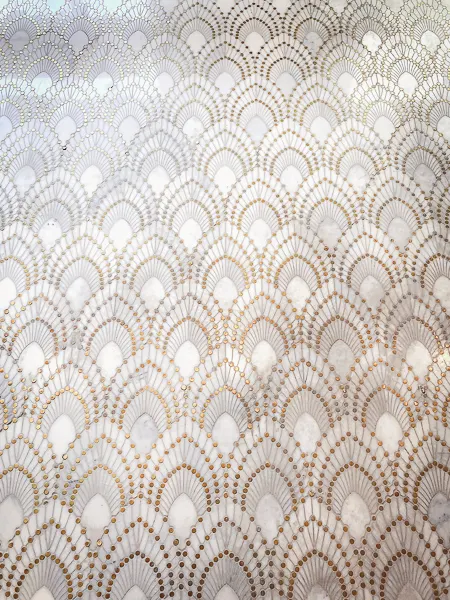 蔵前『marble』パターンを敷き詰めた床
