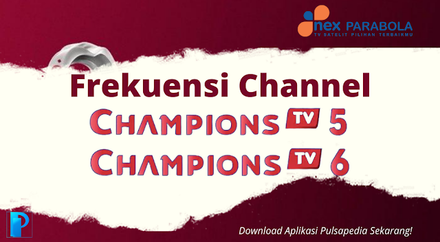 Frekuensi Channel Champions TV 5 dan 6