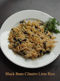 Black Bean Lime Rice with cilantro, Lime & Cilantro black bean rice
