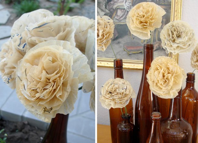 how to make paper flowers wedding. tissue paper flowers wedding.