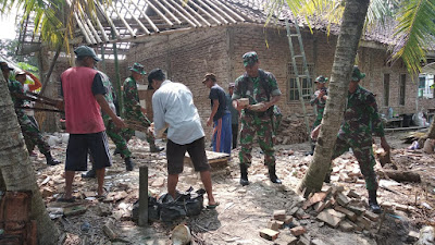 Tanggap Darurat Bencana, Danrem 064/MY dan 2 SSK Prajurit Terjun Ke Lokasi Dampak Gempa Bumi Banten