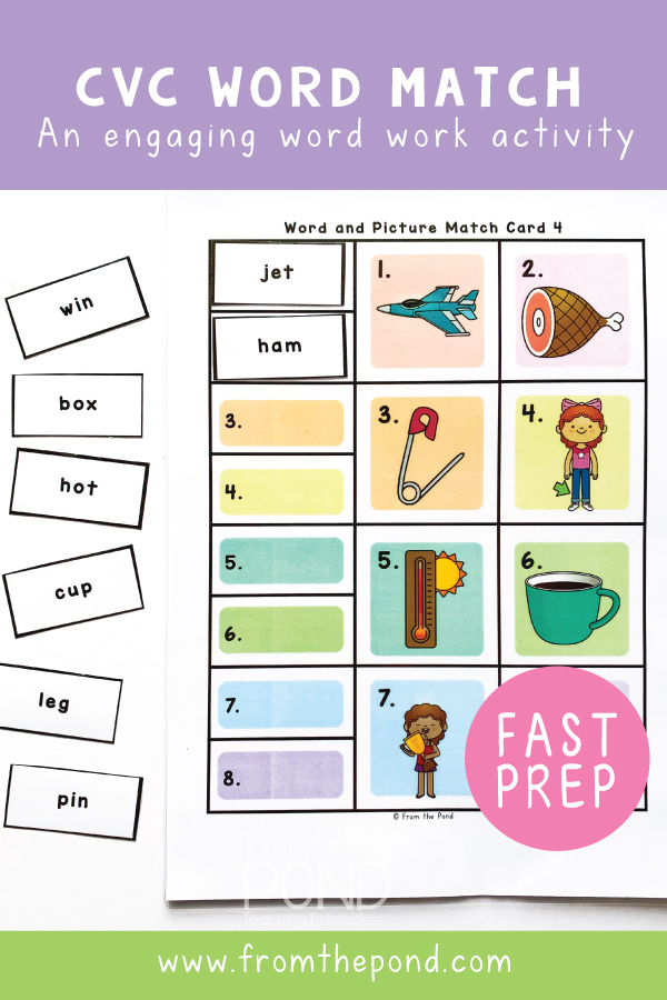 cvc word games for first grade