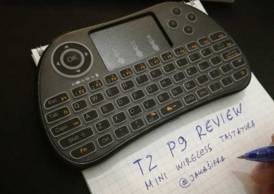 Mini bežična tastatura sa tačpedom - TZ P9 REVIEW