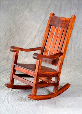 Antique Natural Handicraft Collections: Antique Wooden Rocking Chair