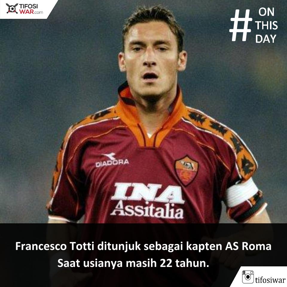 Tentang Sepakbola Francesco Totti Menjadi Kapten Roma Pada Usia 22