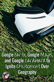 Get your students super psyched about by integrating Google Earth, Google Apps, and Google Cardboard Virtual Reality! #googleearth #googlemaps #googlecardboard #virtualreality #middleschool #geography