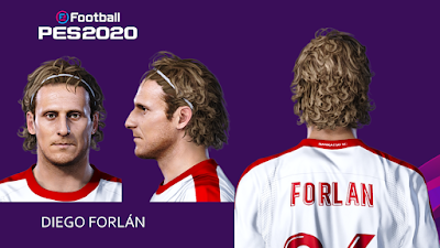 PES 2020 Faces Diego Forlan by Milwalt