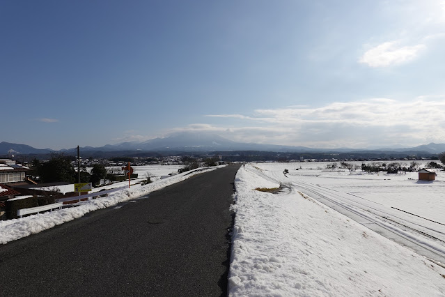 鳥取県米子市東八幡 出雲街道 日野川の眺望