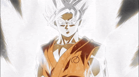 Dragon Ball Super Goku Super Saiyajin Branco montagem