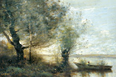  Corot - Bateau près d'une rivière 