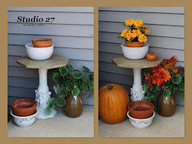 Artificial Fall Florals and Pumpkins for Outdoor Decor