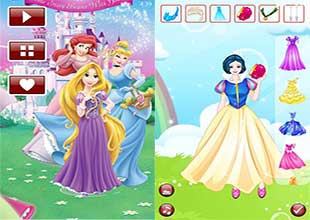 لعبة البنات Dress Up: Disney Gown