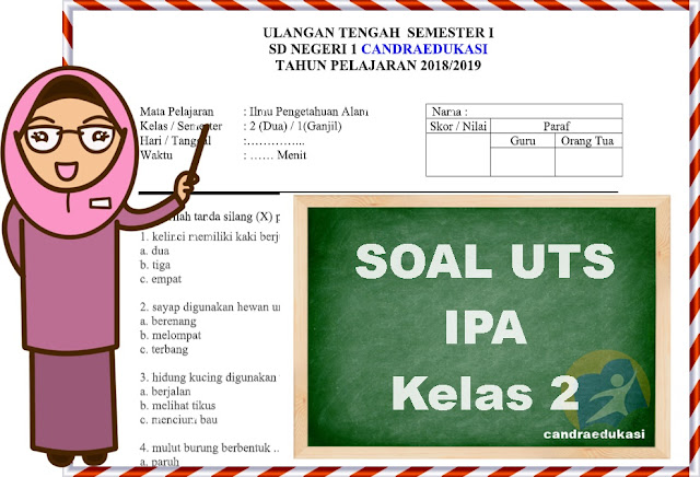  Soal UTS Kelas 2 Semester 1 IPA Dan Kunci Jawaban IndoINT