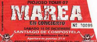 entrada de concierto de marea