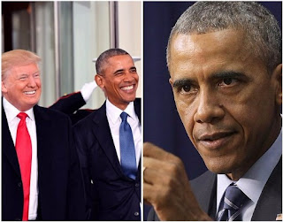 Barack Obama and Trump 