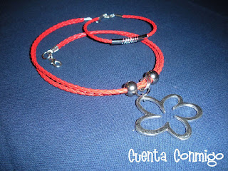 Collar Pulsera Tiento Cuero