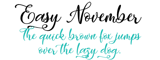 Easy November Font Download