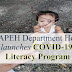 MAPEH Department Head launches COVID-19 Literacy Program 