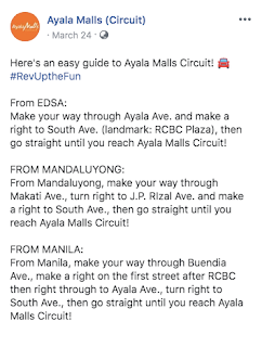 Ayala Malls Circuit directions