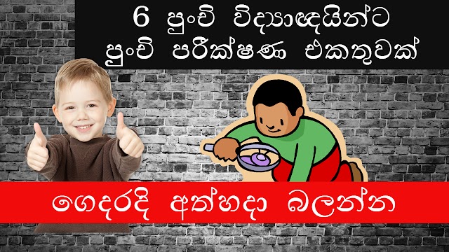 Grade 06 - Practicals පුායෝගික පරීක්ෂණ 1 කොටස