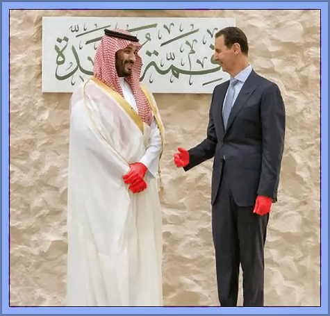 Crown Prince Mohammed bin Salman And Bashar al-Assad In Jeddah 2023