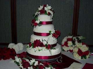 christmas wedding cake