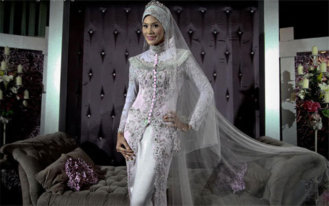  Baju Pengantin Muslim Tutorial Hijab