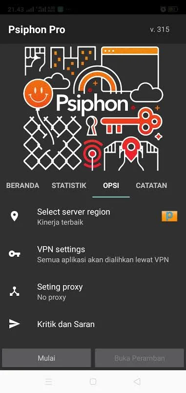 Aplikasi internet gratis tanpa SSH dan Payload