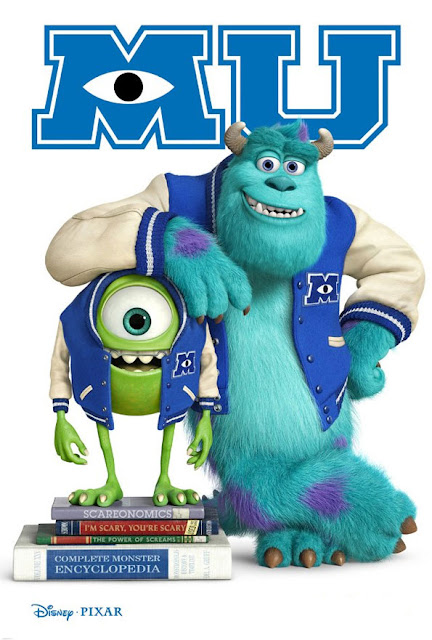 Cartel película de Pixar Animation Studios Monster University