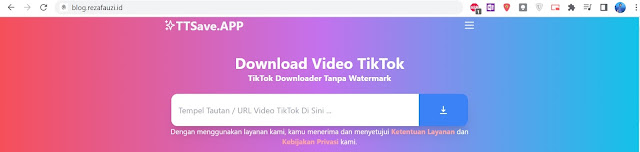 Downlad Video TikTok Tanpa Watermark Dengan TTSave