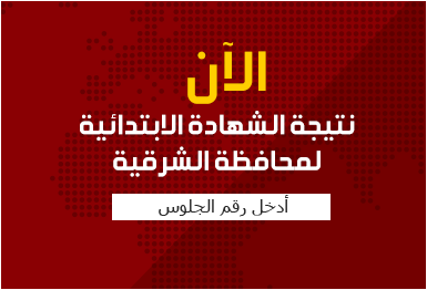 رابط مباشر وسريع لنتيجة محافظة الشرقيه 2017 الشهادة الابتدائية - أخر العام