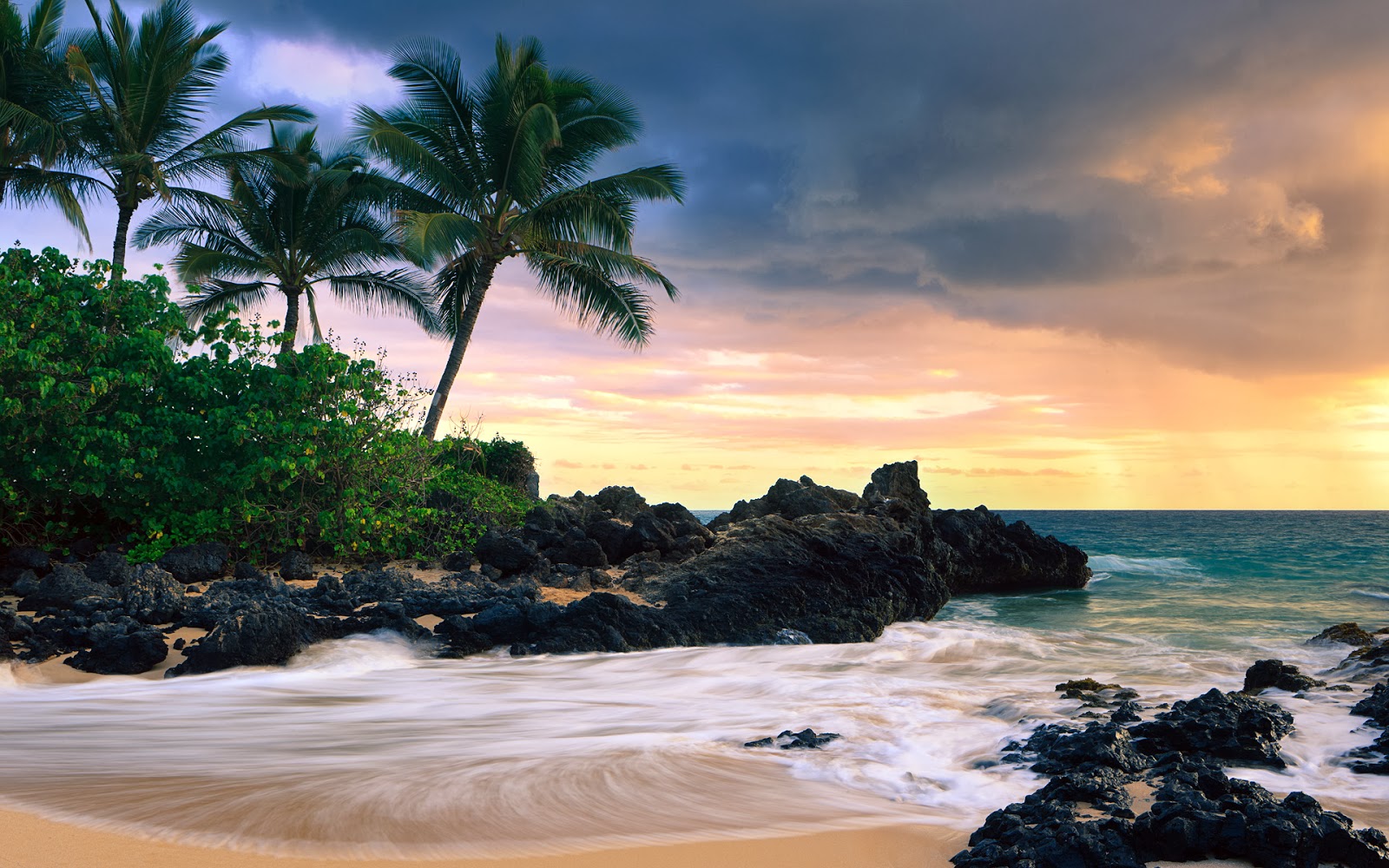 Hawaii beach sunset wallpapers: Oahu Hawaii