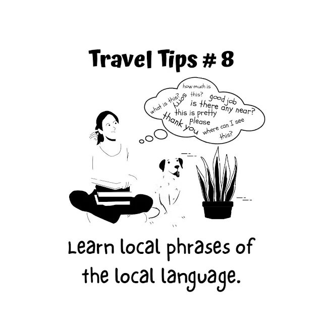 Travel Tip #8: Learn local phrases of the local language