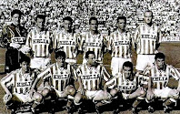 REAL BETIS BALOMPIÉ - Sevilla, España - Temporada 1994-95 - Jaro, Vidakovic, Márquez, Alexis, Stosic y Roberto Ríos; Josete, Aquino, Cuéllar, Menéndez y Jaime - REAL BETIS BALOMPIÉ 1 (Márquez), R. C. CELTA DE VIGO 1 (Jaime (p.p.)) - 04/06/1995 - Liga de 1ª División, jornada 36 - Sevilla, estadio Benito Villamarín