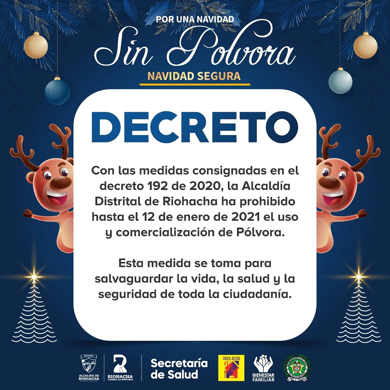 hoyennoticia.com, Prohíben venta de pólvora hasta el 12 de enero en Riohacha